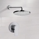 Remer SS50 Rain Shower System and 8 Inch Shower Head, Chrome
